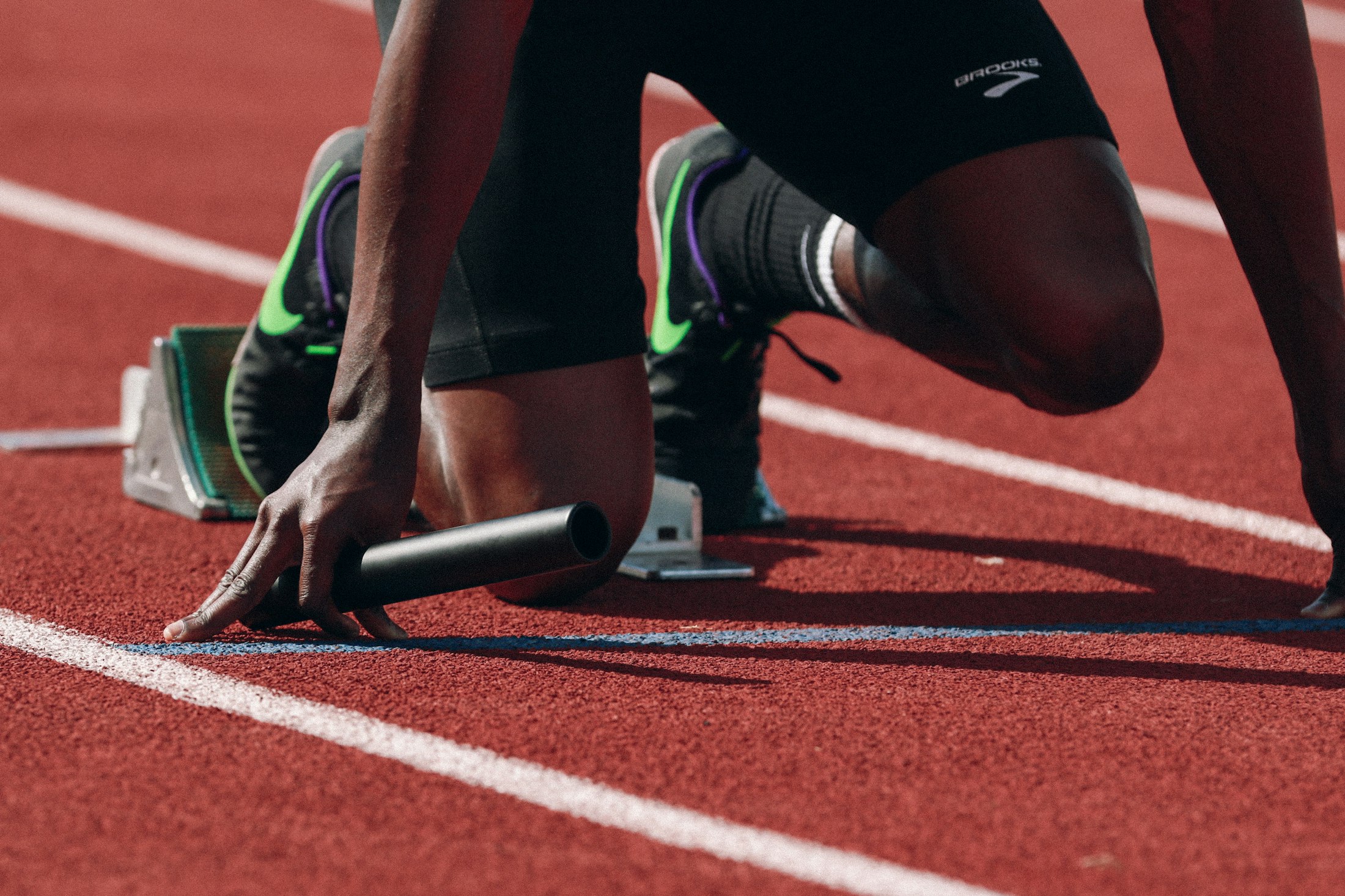 Sprinter am Startblock